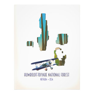 Foto Mapa da floresta nacional Humboldt-Toiyabe Nevada