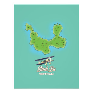 Foto Mapa da ilha Ba do Vietname