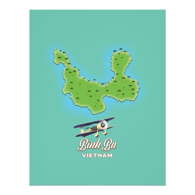 Foto Mapa da ilha Ba do Vietname (Frente)