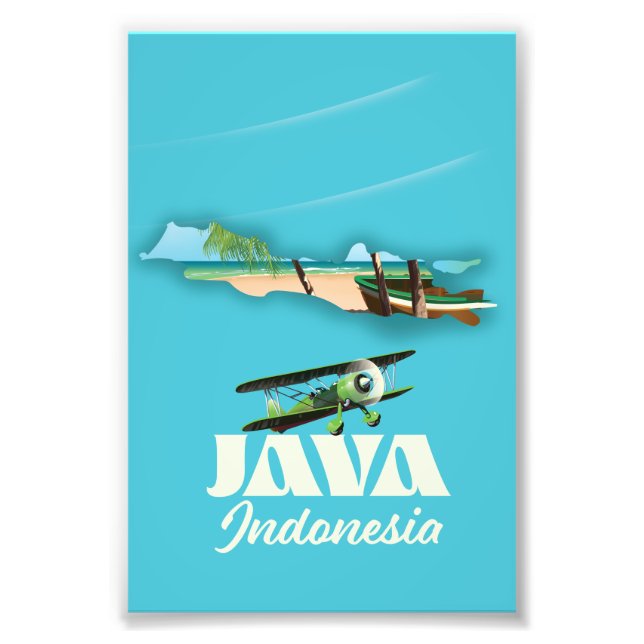Foto Mapa da ilha de Java indonésia (Frente)