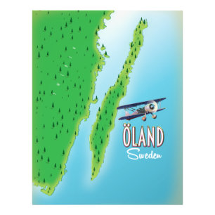 Foto Mapa da ilha de Öland Suecia