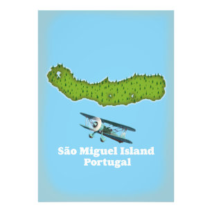 Foto Mapa da Ilha de São Miguel Portugal
