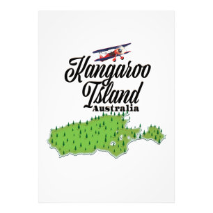 Foto Mapa da Ilha Kangaroo Austrália
