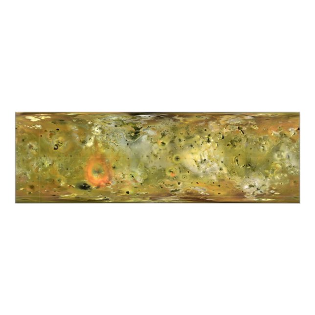 Foto Mapa da lua de Júpiter Lo (Frente)