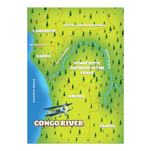 Foto Mapa da vinha linda do rio Congo (Frente)