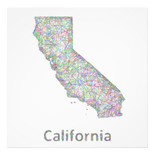 Foto Mapa de Califórnia