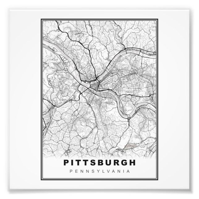 Foto Mapa de Pittsburgh (Frente)