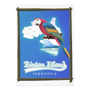 Foto mapa de viagem da ilha Bintan Indonésia
