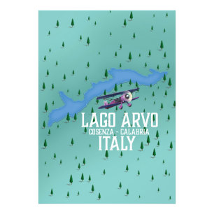 Foto mapa de viagem de lago arvo Itália