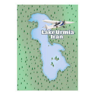 Foto Mapa de Viagem do Lago Urmia Irã