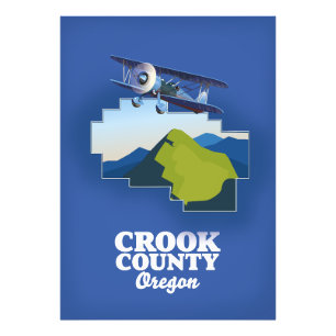 Foto Mapa do Condado de Crook