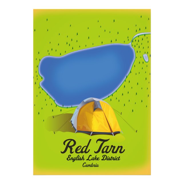 Foto Mapa do Distrito de Red Tarn English Lake (Frente)