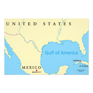 Foto Mapa do Golfo da América