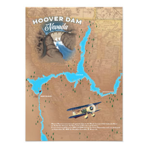 Foto Mapa do Hoover Dam Nevada