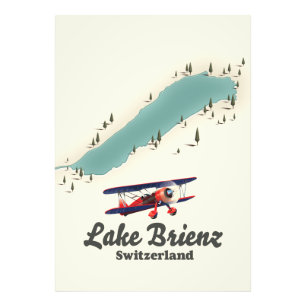 Foto Mapa do Lago de Brienz Suíça