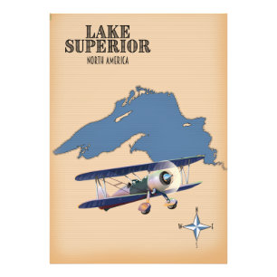 Foto Mapa do Lago Superior América do Norte