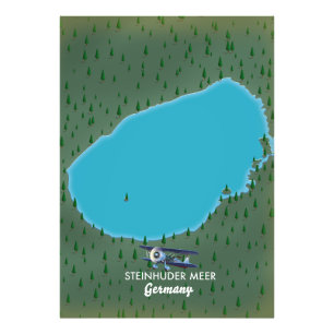 Foto Mapa do Steinhuder Meer Alemanha