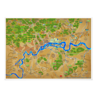 Foto Mapa Histórico de Londres Grande