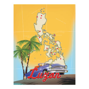Foto Mapa ilustrado de Luzon Filipinas