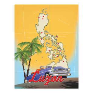 Foto Mapa ilustrado de Luzon Filipinas
