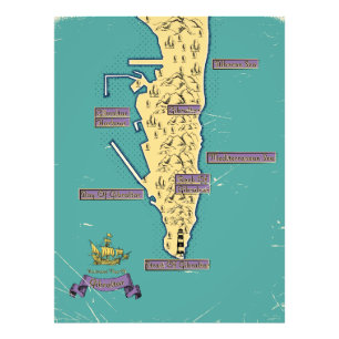 Foto Mapa Ilustrado De Viagem De Gibraltar
