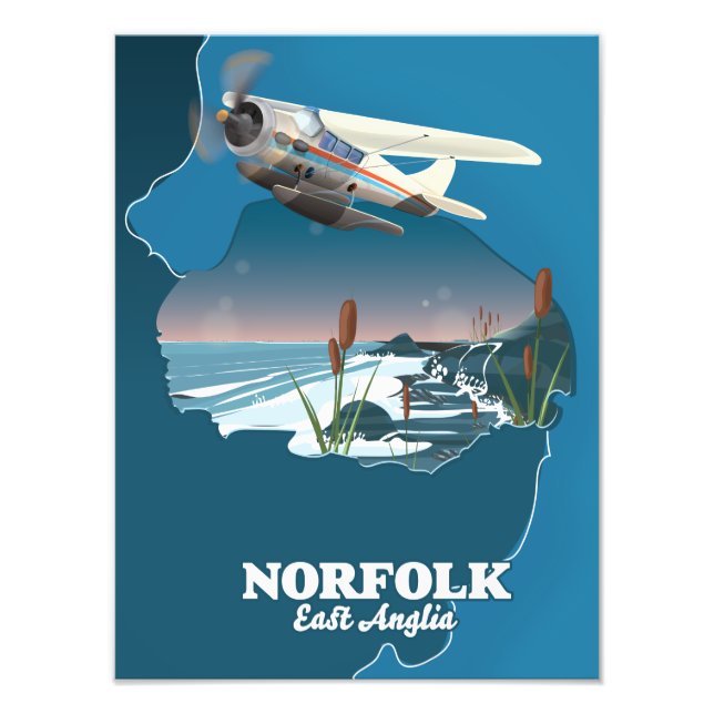 Foto Mapa Norfolk East Anglia (Frente)