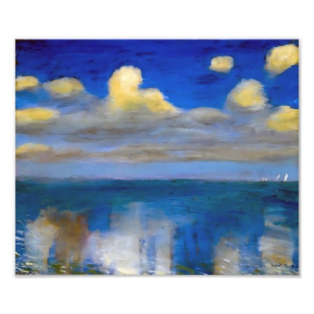 Foto Mar Calmo | Emil Nolde | (Frente)
