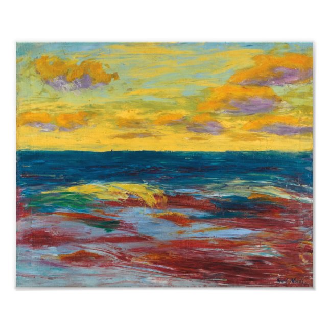 Foto Mar de Alsen | Emil Nolde | (Frente)