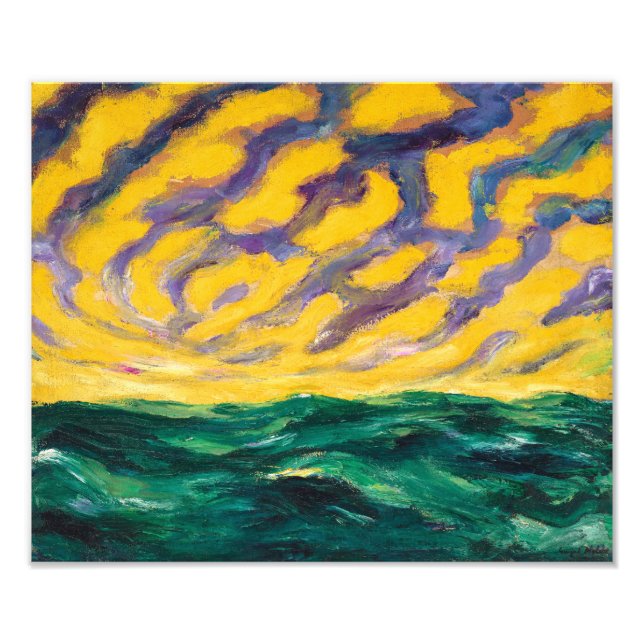 Foto Mar de Outono | Emil Nolde | (Frente)