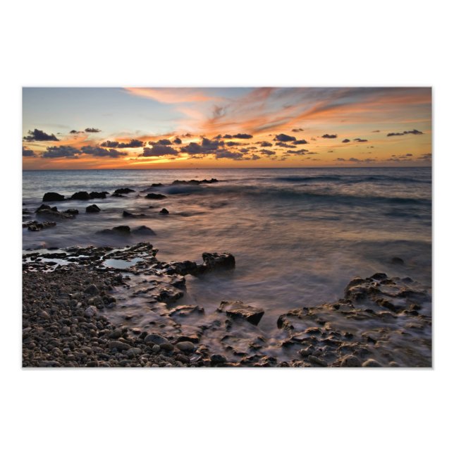 Foto Mar do Caribe, Ilhas Cayman. Ondas quebrando 2 (Frente)