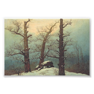Foto Marco de Pedras na Neve por Caspar David Friedrich