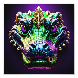 Foto Mardi Gras Alligator