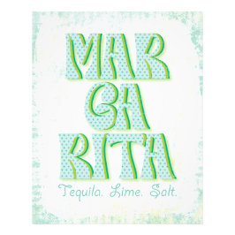 Foto Margarita Cocktail Typografia Tequila Limão Sal