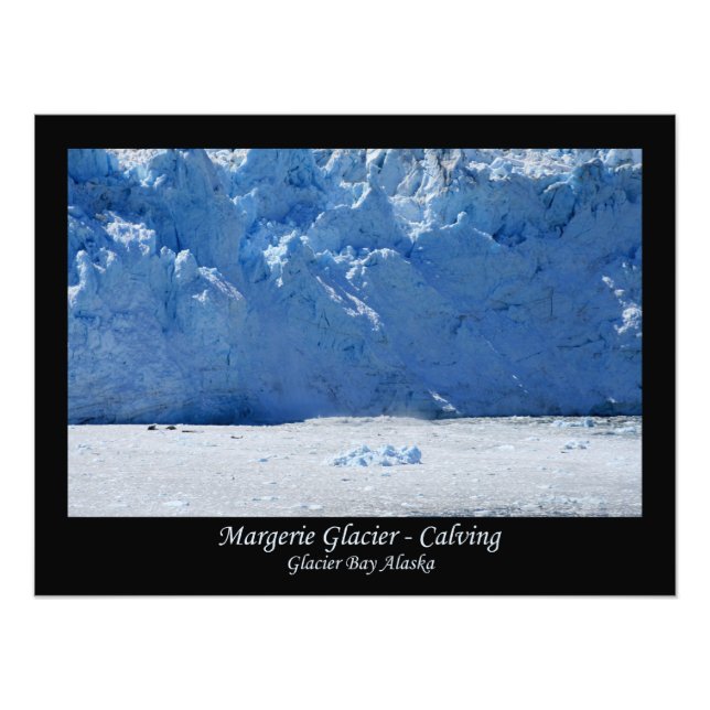 Foto Margerie Glacier Calving/Glacier Bay Alaska (Frente)