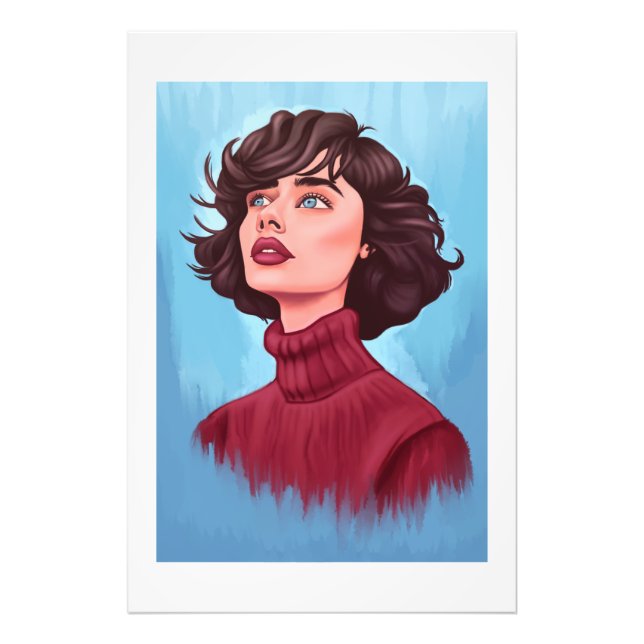 Foto Margot Woman Painting Poster (Frente)