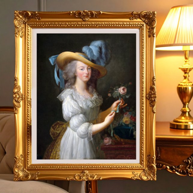 Foto Marie Antoinette com um rosa (Marie Antoinette with a rose)