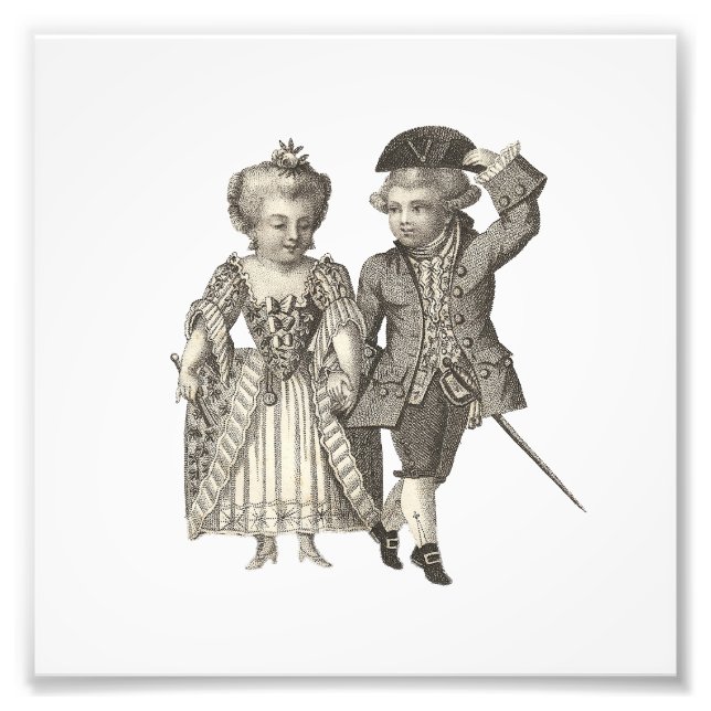 Foto Marie Antoinette Louis XVI Figurinos Vintage (Frente)