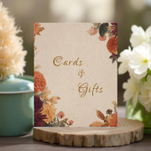Marigold Rustic Floral Wedds Cards & Gifts Sinal