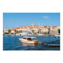 Marina da cidade de Korcula - Dalmácia, Croácia
