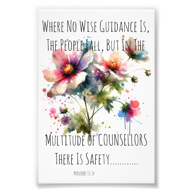 Foto Marinho Moderno e PINK ''CONTADORES Watercolor Flo (Frente)