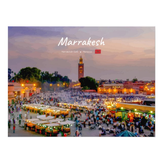 Foto Marrakesh, Marrocos - Praça Jemaa el Fnaa (Frente)