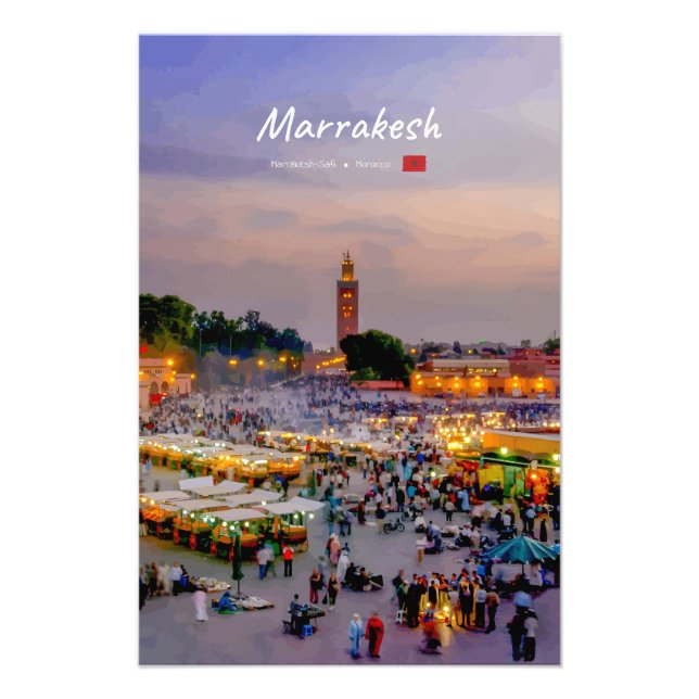 Foto Marraquexe, Marrocos - Praça Jemaa el Fnaa (Frente)