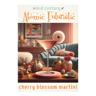 Foto Martini Futurista Atômico de Cerejeira em Flor