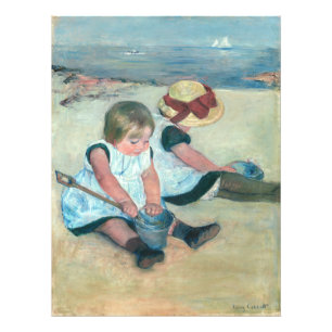Foto Mary Cassatt - Crianças Brincando na Praia