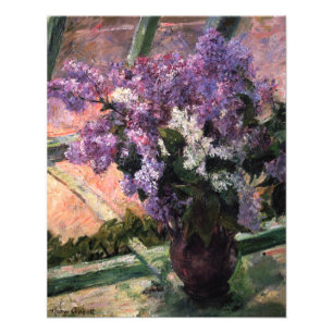 Foto Mary Cassatt - Lilases numa Janela