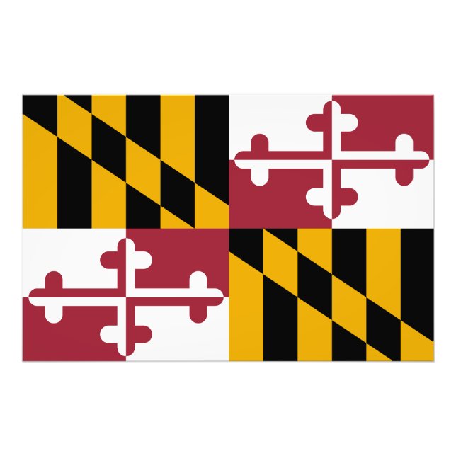Foto Maryland State Flag EUA (Frente)