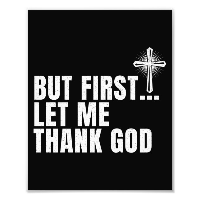 Foto Mas Primeiro Deixe-Me Obrigado Deus (Frente)