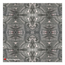 Máscara 1 Tribal de Abstrato preto branco