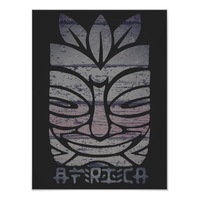 Foto Máscara Tribal Africana (Frente)