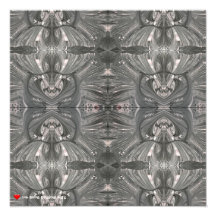 Máscara Tribal de Abstrato preto branco 4